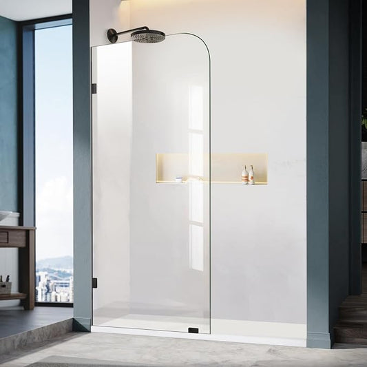 Frameless Shower Door, 3/8" Glass Shower Doors by ELYXIAN