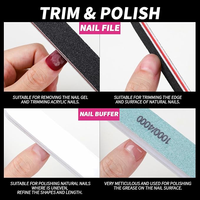 FANDAME Gel Nail Polish Remover Tools Kit, 100ml Nail Polish Remover Bottle - Image 4