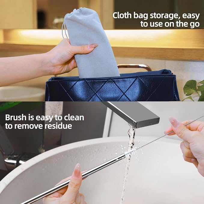 40 oz Stainless Metal Straws for 40 oz Stanley Tumbler - Image 7