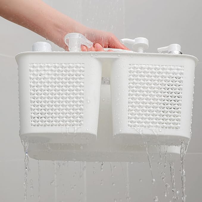 UUJOLY Plastic Portable Shower Caddy Basket Bucket, Cleaning Shower Basket - Image 4