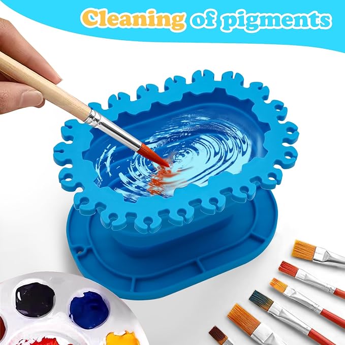 Foldable Silicone Paint Brush Cleaner Cup - Image 5