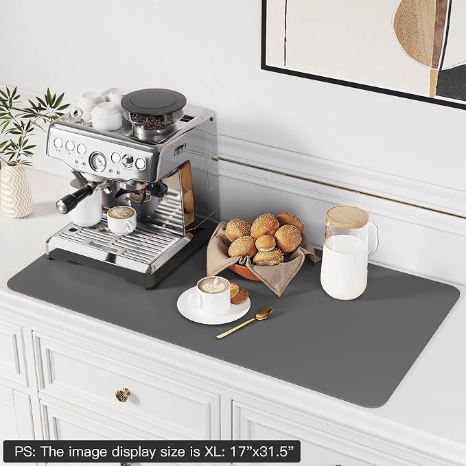 Dish Drying Mat for Kitchen Counter Super Absorbent Drainer Mats - Image 2