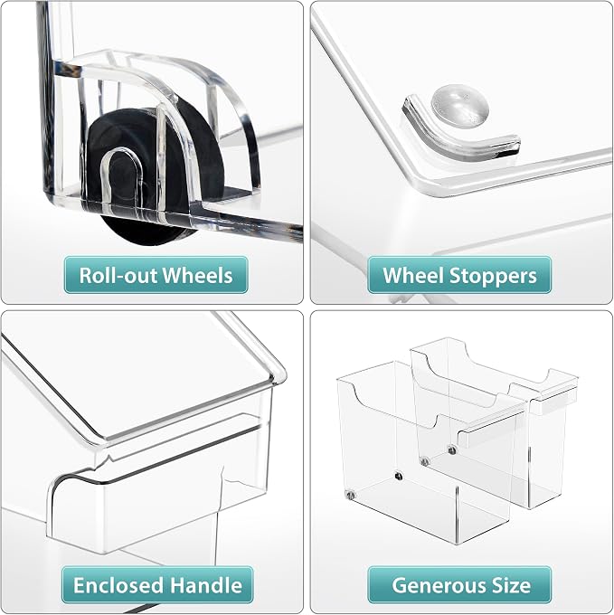 Sorbus Roll Out Bottle Organization Bins - Image 6
