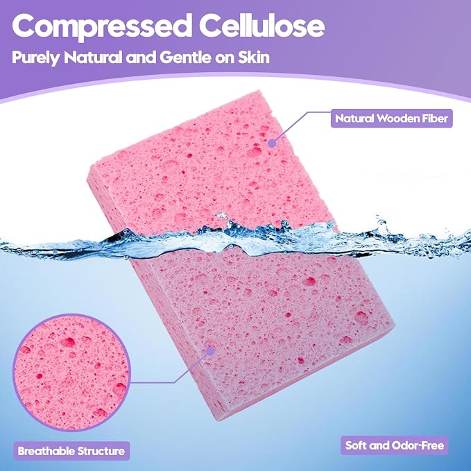 18 Pack Compressed Cellulose Sponges, 6 Color Assorted Kitchen Cleaning Sponges - Image 3