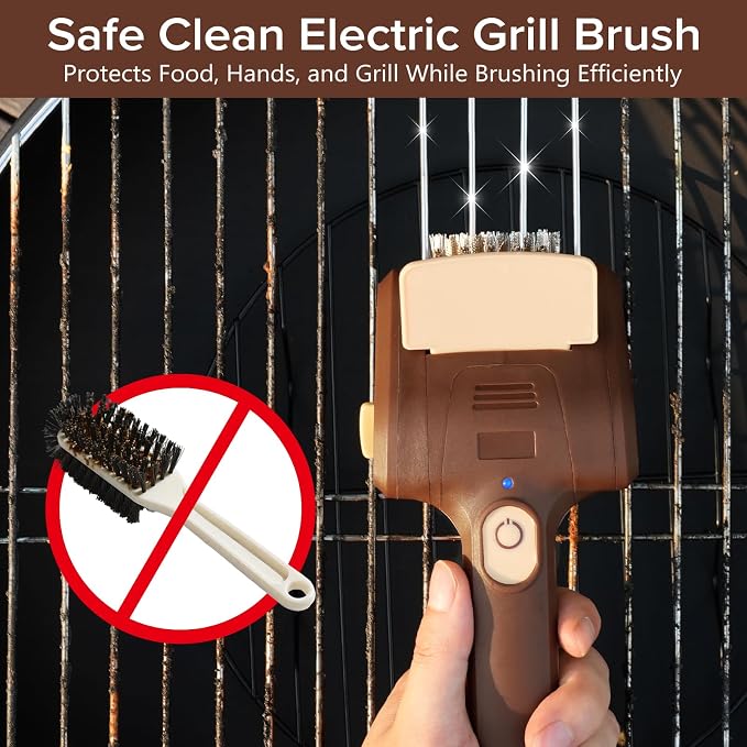 BBQ Grill Brush for Outdoor Grill, Cordless Electric Grill Cleaner, - Image 3