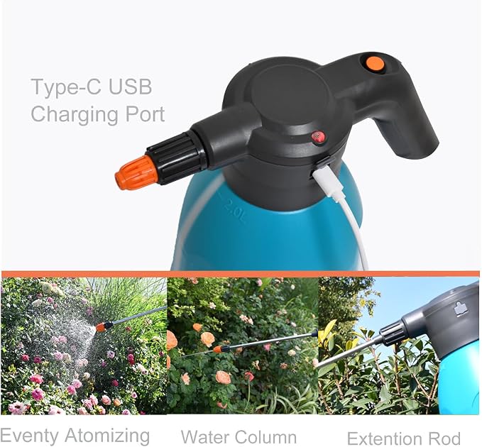 ES2-PRO Electric Spray Bottle 2L/0.5Gallon Plant Mister, Spray About 30 Gallons - Image 3