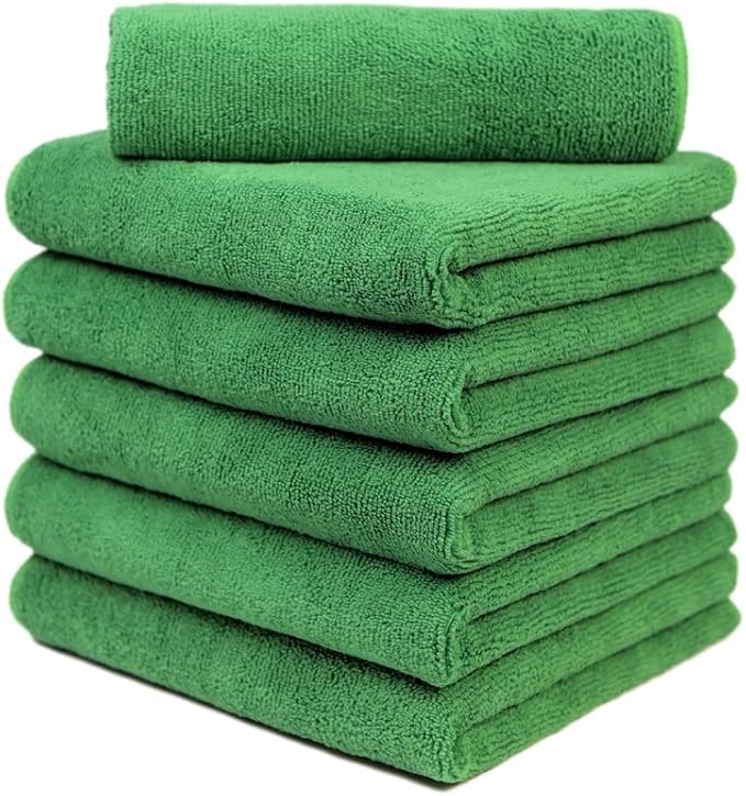 CARCAREZ Premium Microfiber Detailing Towels, 340 GSM Lint Free Car Buffing by CARCAREZ