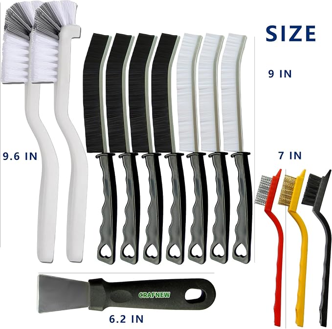 13Pcs Crevice Cleaning Brush Set, Cleaning Brush Tools, Hard Bristle Gap - Image 5