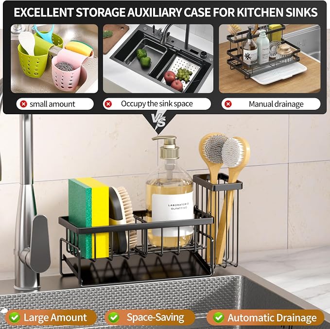 Sponge Holder & Sink Caddy Organizer - Image 2