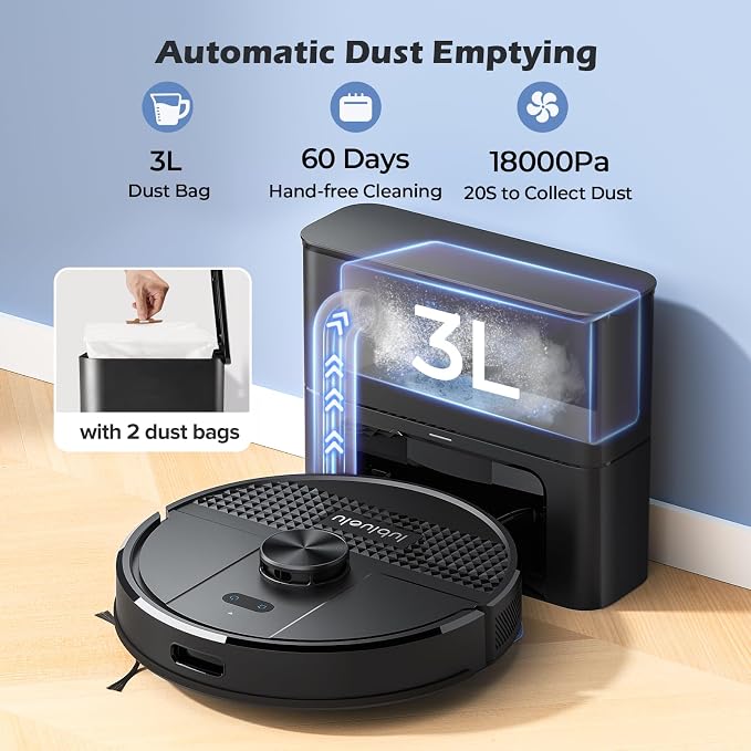 Lubluelu Robot Vacuum and Mop Combo, 5500Pa Robot Vacuum Cleaner - Image 2