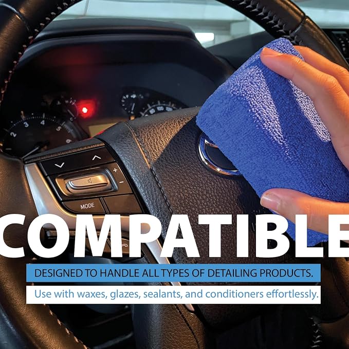 Microfiber Applicator Pad Rectangle Microfiber Applicator Sponges Lint Free - Image 6