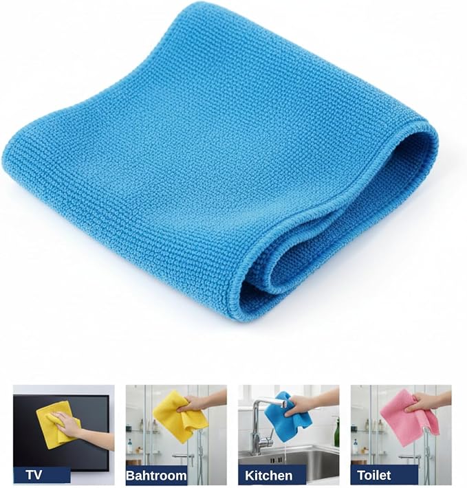 Microfiber Cleaning Cloths | Ultra Absorbent | Lint Free | Streak Free | - Image 3