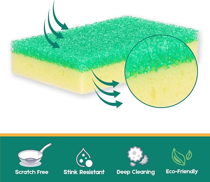 Scrub Sponge, Dual-Sided Temperature-Responsive Scrubber - Image 3