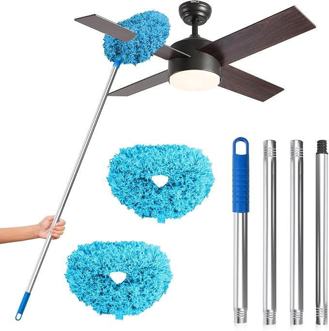 DRQ Ceiling Fan Cleaner Duster, 2 Pack Reusable Microfiber Duster by DRQ