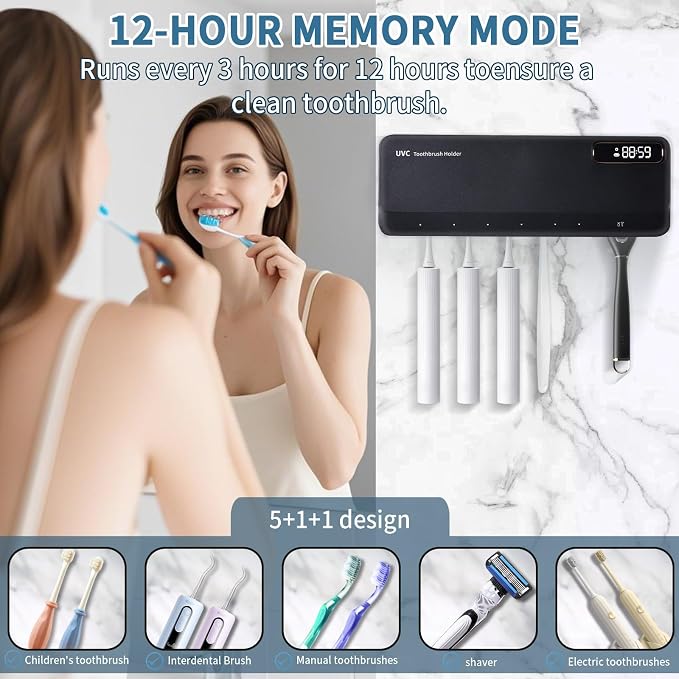ZOZOO UV Toothbrush Sanitizeri Holder - Image 4