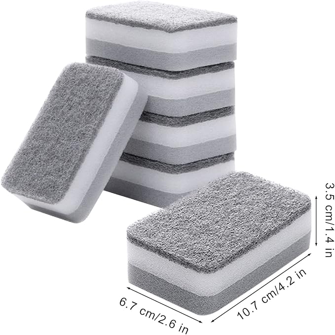 Sponge Individually Wrapped, Kitchen Dishwashing Sponge, Odor-Free Scouring Pad - Image 7