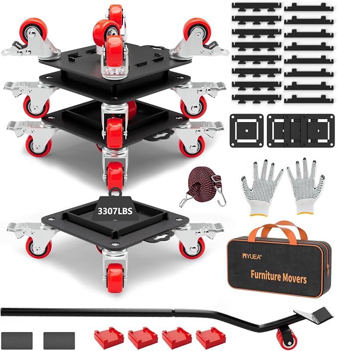 Furniture Dolly 5 Wheels Heavy Duty by MYUEA