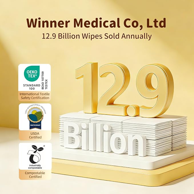Winner 100% Cotton Dry Wipes, USDA Certified Baby Wipes, 33% Thicker & Ultra - Image 7
