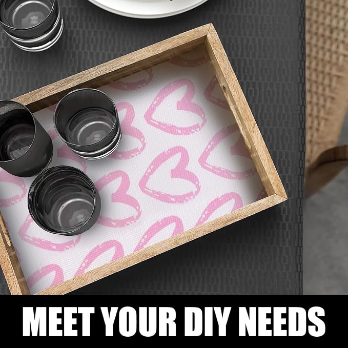 Pink Heart Shelf and Drawer Liner - Image 8