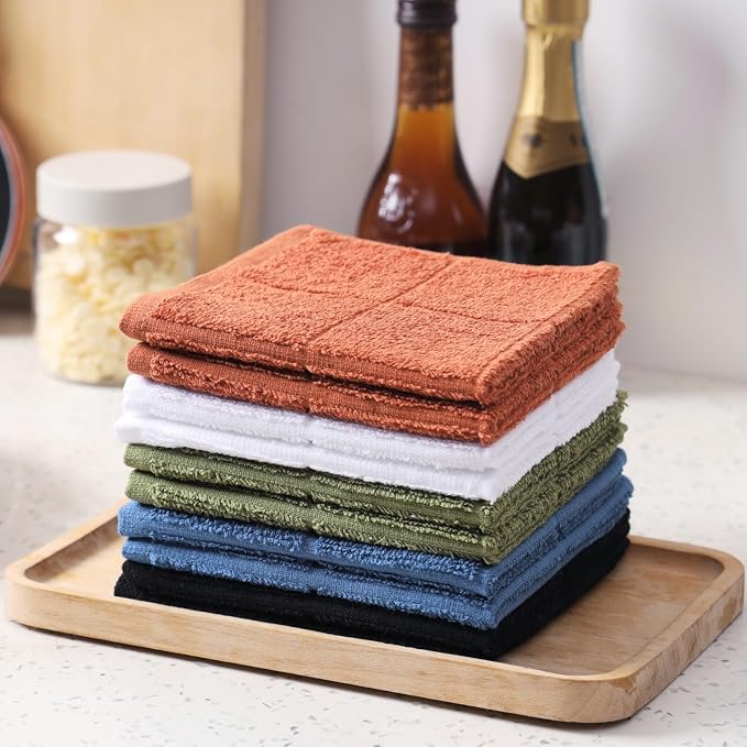 Glynniss Dishcloths Kitchen Highly Absorbent Dish Rags 100% Cotton Dish Cloths - Image 2