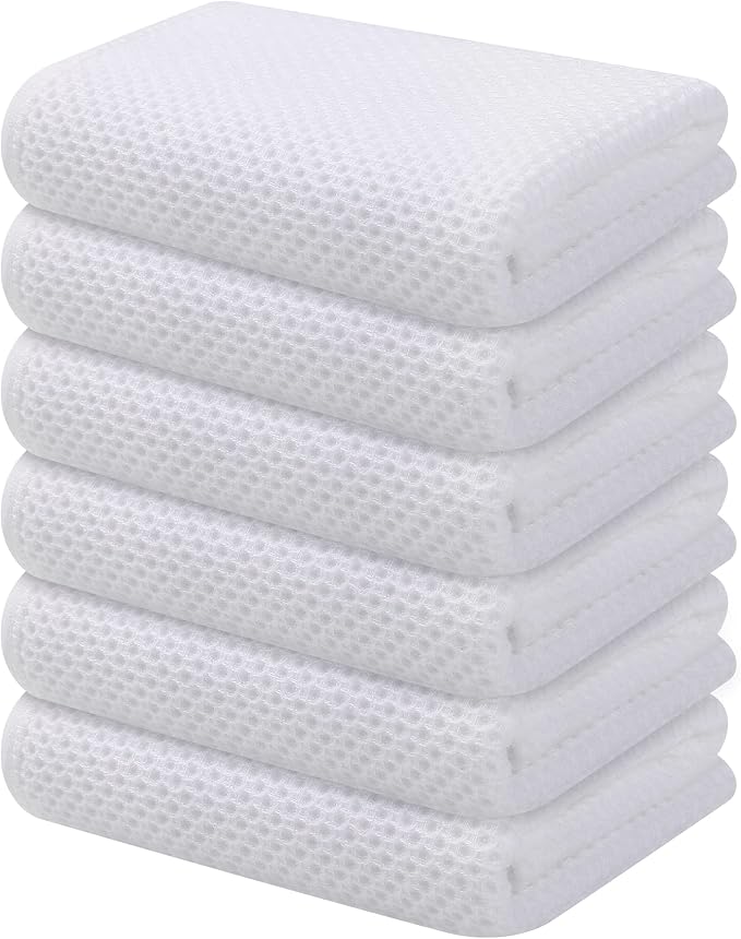 Kitinjoy 100% Cotton Waffle Weave Kitchen Hand Towels by Kitinjoy