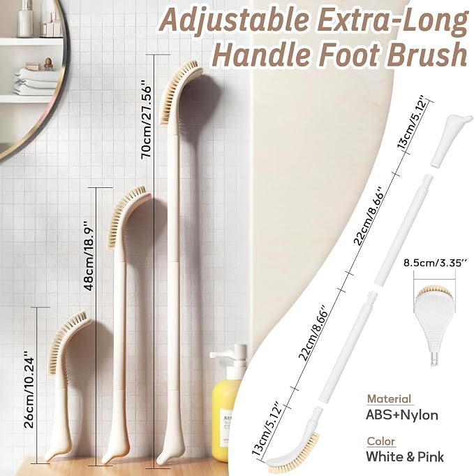 New Foot Brush & Foot Files Set, 3-IN-1 Foot Scrubber - Image 2