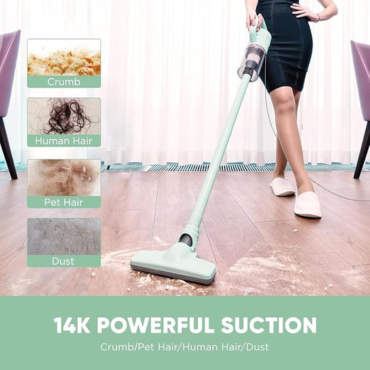 Stick Vacuum Cleaner, Corded Handheld Vacuum Cleaner Mini Electric Broom - Image 2