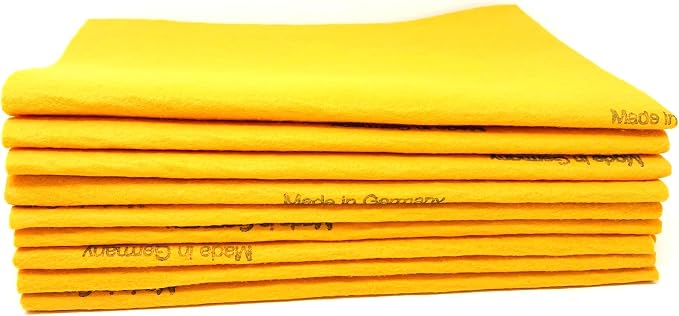 10 Pack Extra Large Original German Shammy Cloths Chamois Towels Absorbent 190g by Unknown