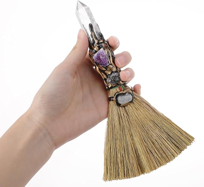 White Crystal Witch Broom by RENEMEGO