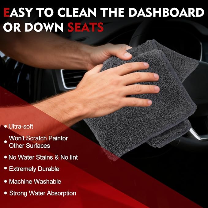 12 Pack Microfiber Cleaning Cloth - Image 5