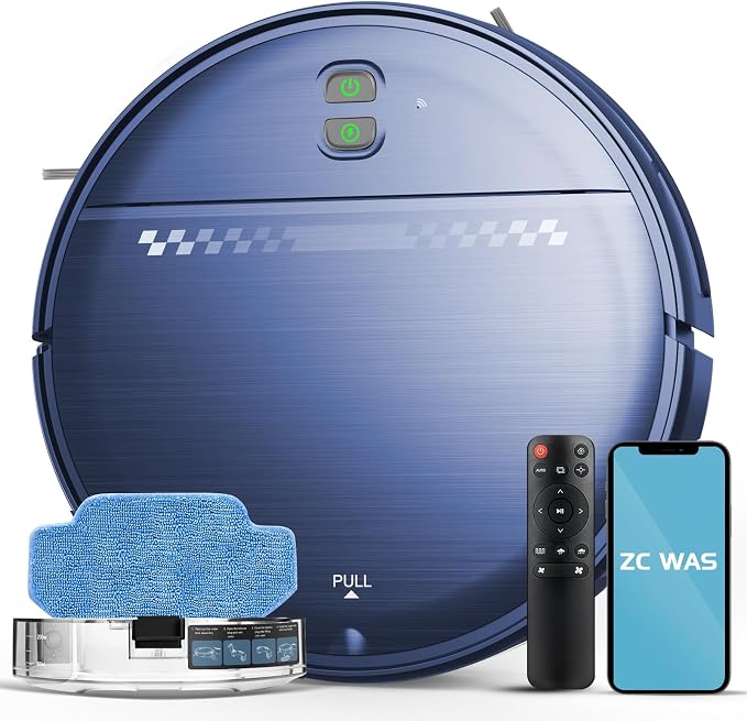 Robot Vacuum and Mop Combo, 2 in 1 Robotic Vacuum Cleaner by Unknown