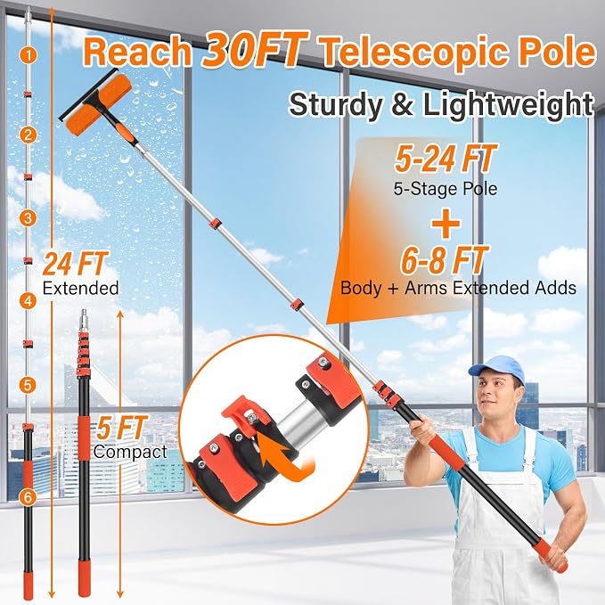30FT High Reach Duster Cleaning Kit - Image 2