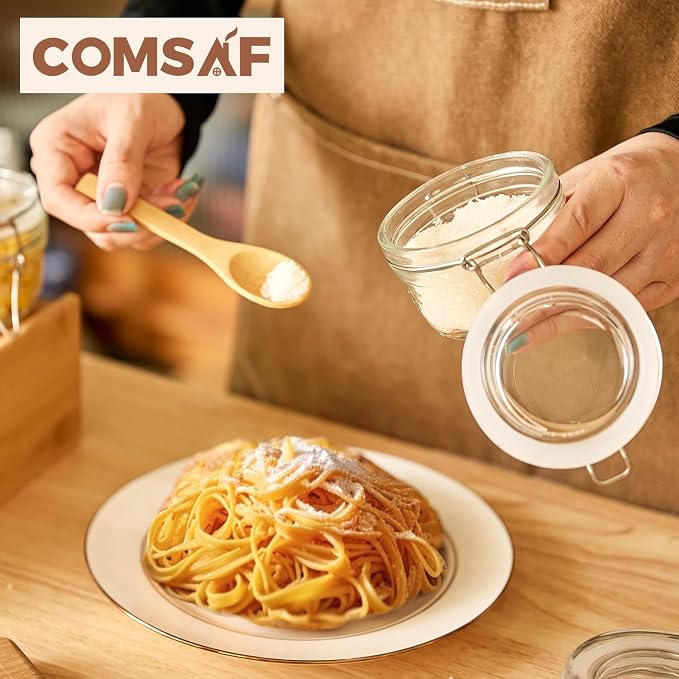 ComSaf 4oz Small Airtight Glass Jars Set of 6 - Image 8