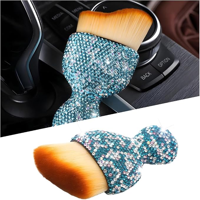 Bling Car Detailing Brush, Crystal Rhinestone Non-Scratch Vehicle Cleaning Dust by Unknown