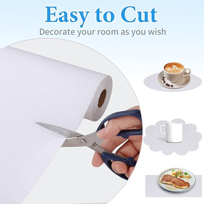Shelf Liners for Kitchen Cabinets 17in x 30FT Non Adhesive Drawer Liner White - Image 4
