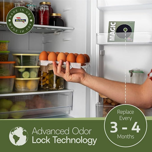 Odor Magic - Activated Charcoal Fridge Deodorizer - Better than Baking Soda - - Image 2