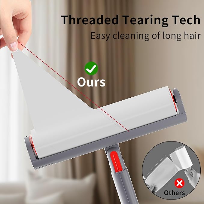 Large Lint Roller Refill 640 Sheets Value Set, Extra Sticky, Easy Tear - Image 5