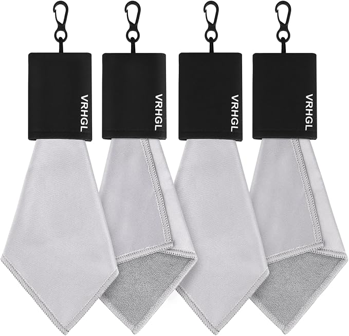 2 Sided Portable Glasses Cleaner Cloth Keychain, Reusable 6X 6-Inch Glasses by VRHGL