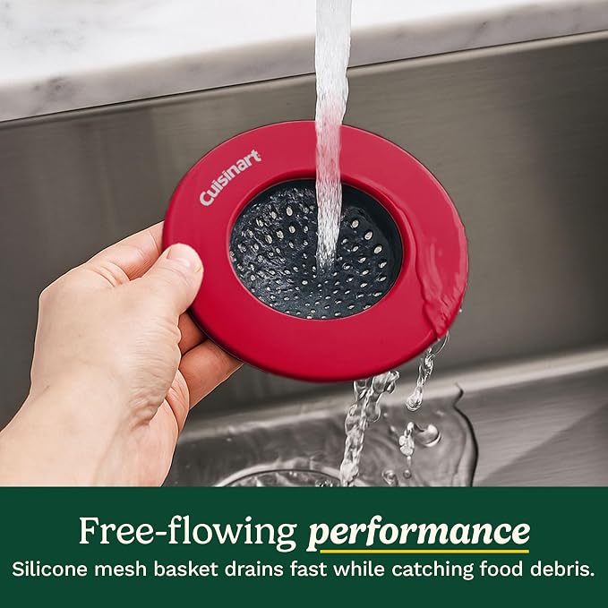 Cuisinart Sink Strainers- 2 Pack Kitchen Sink Drain Strainer & Food Catcher - Image 2