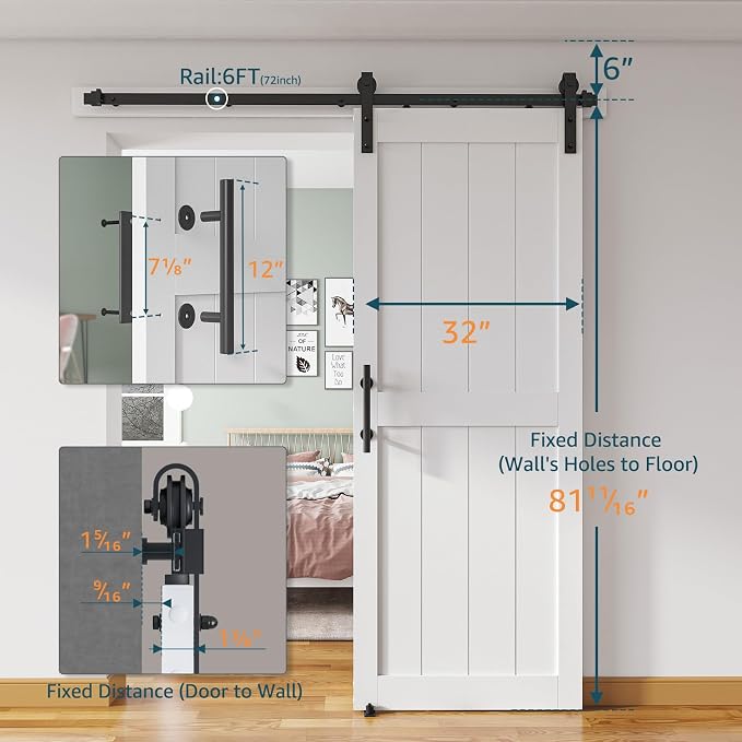 32''x 80'' Sliding Barn Door - Image 2