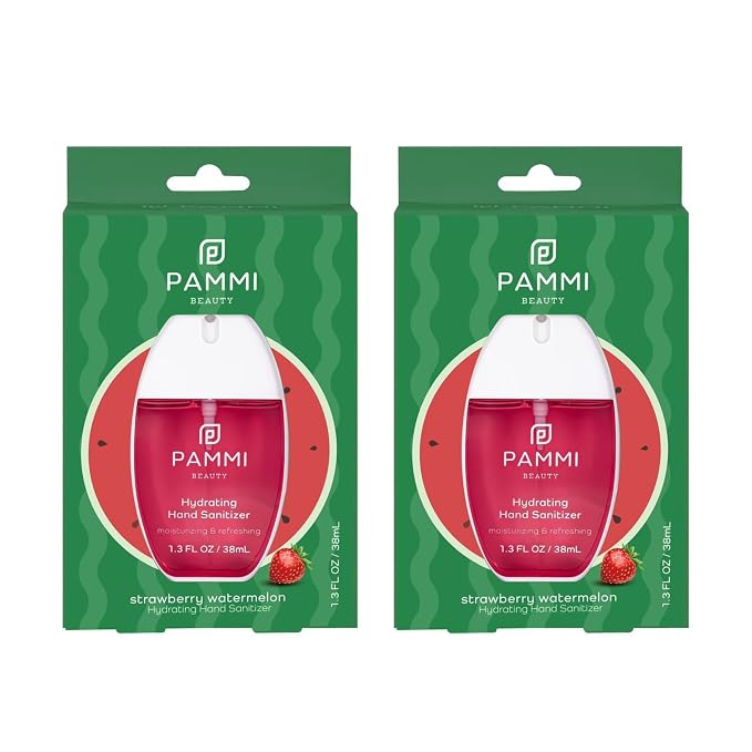 PAMMI Power Mist Hydrating Hand Sanitizer Spray, Portable Travel Size Pocket by PAMMI