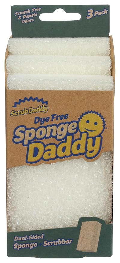 Scrub Daddy Dye Free Sponge Daddy 3 Count, 3 Ct by ScrubDaddy
