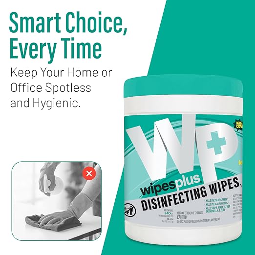 WIPESPLUS Disinfecting Surface Wipes Canister Bleach Free - Image 7