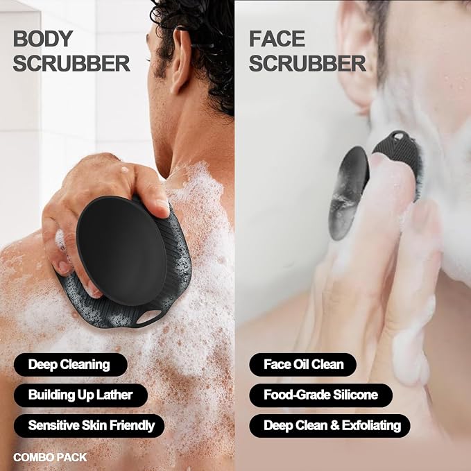 Soft Silicone Body Scrubber, Gentle Like a Hand Exfoliating Your Skin and Build - Image 2