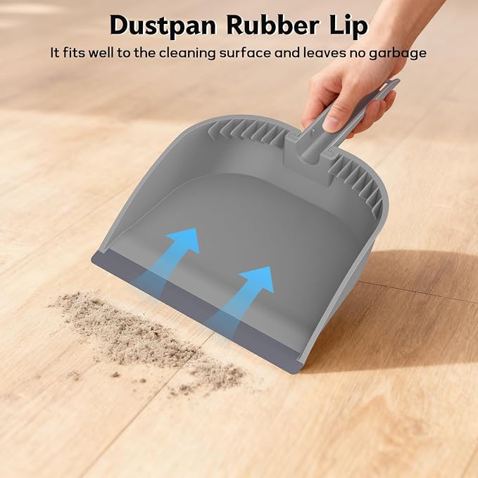 SetSail Small Dustpan and Brush Set, Nesting Snap-On Handheld Broom and Dust Pan - Image 3