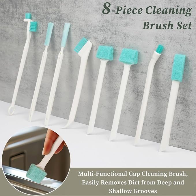 8-Piece Small Cleaning Brush Set - Image 2