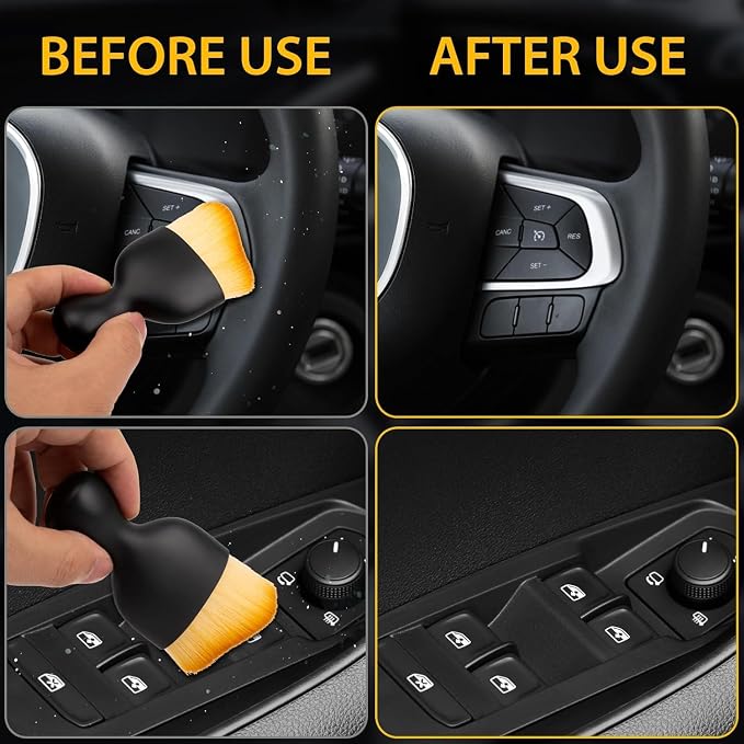 Car Detailing Brush Dusting Brush, Car Interior Detailing Brush – Soft Bristle - Image 5