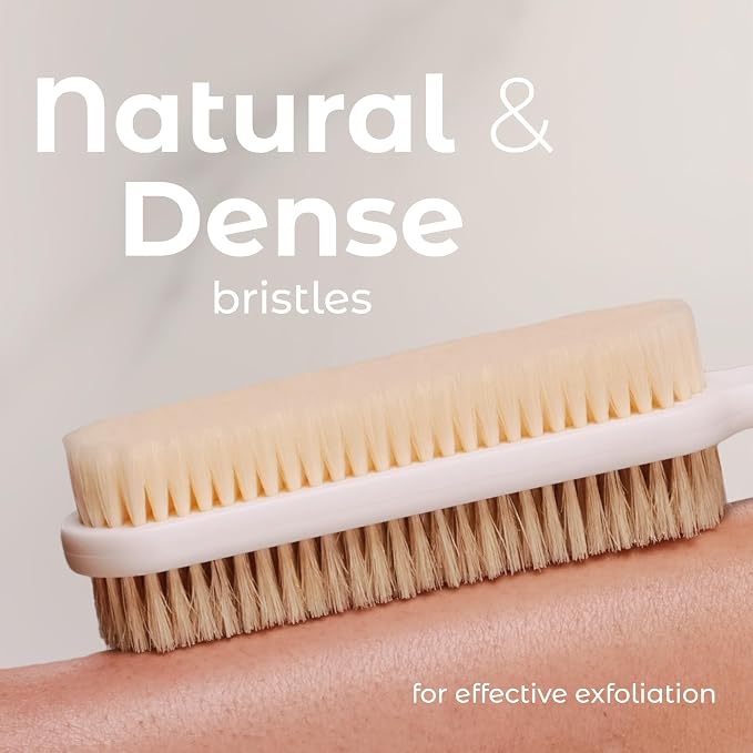 MainBasics Back Scrubber for Shower – Long Handle Dual-Sided Brush for Body - Image 3