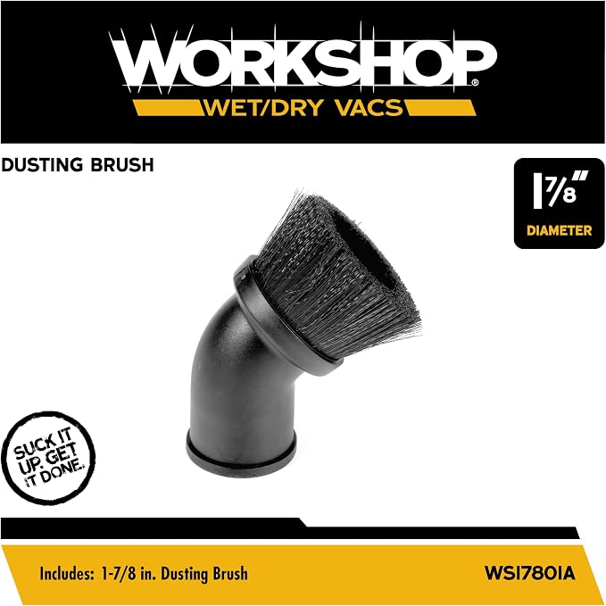 WORKSHOP Wet/Dry Vacs Shop Vacuum Accessories WS17801A Dusting Brush Attachment - Image 2