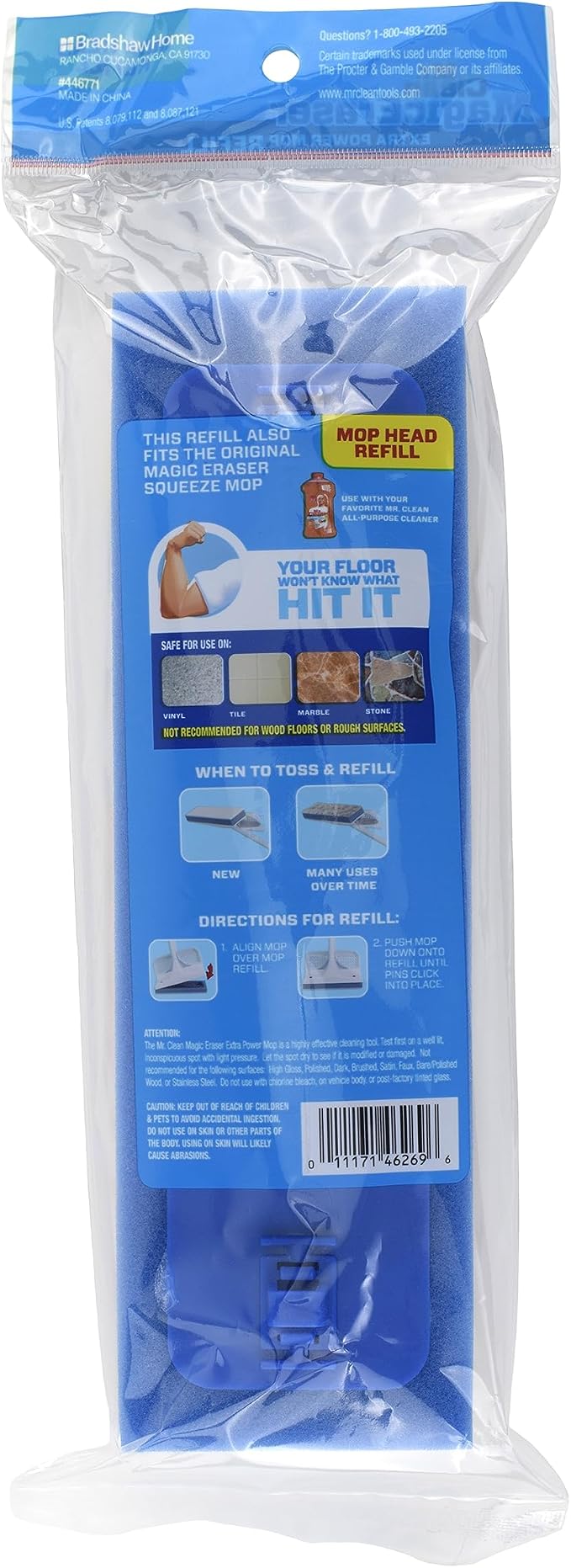 Mr. Clean Magic Eraser Extra Power Floor Mop Refill Head - Image 6